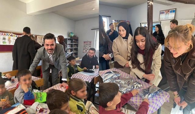 Kahramanmaraş’ta üniversite öğrencileri köy okuluyla buluştu