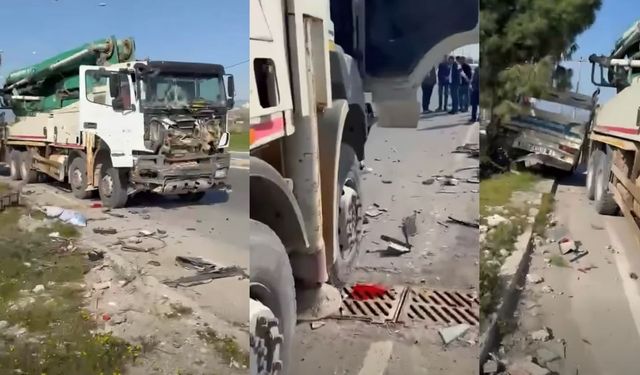 Kahramanmaraş’ta Vinç Park Halindeki Araçlara Çarptı