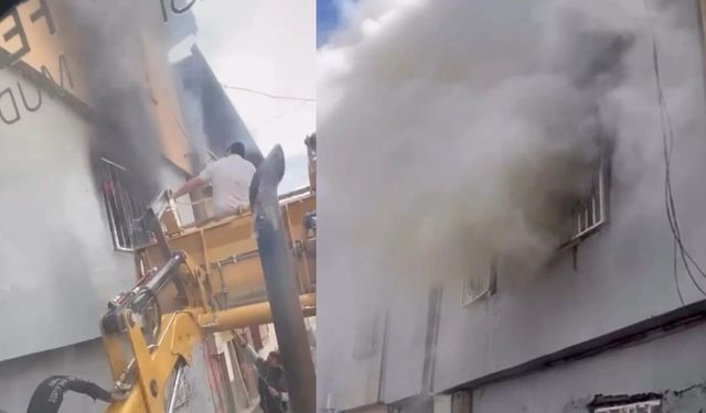 Onikişubat'ta inanılmaz kurtuluş! Alevlerin arasına böyle daldı