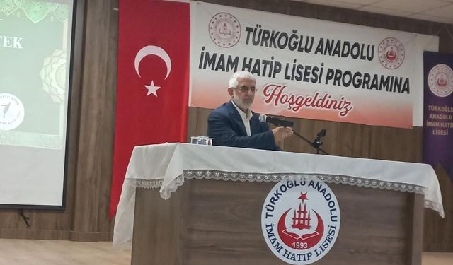 Ramazan Kayan, Türkoğlu Anadolu İmam Hatip Lisesi’nde Gençlerle Buluştu