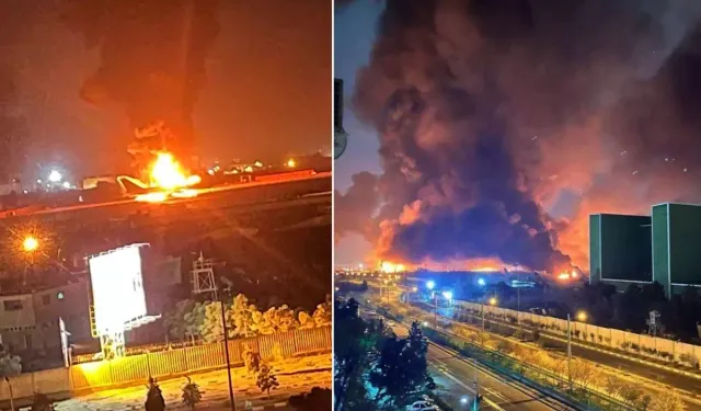 Uluslararası havalimanı vuruldu, uçaklar alev aldı