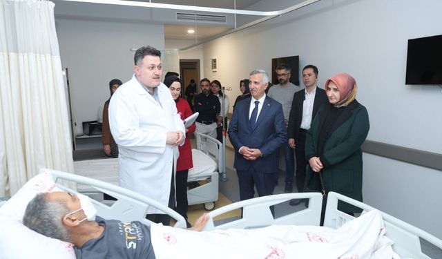 Vali Ünlüer sağlık hizmetlerini yerinde inceledi!