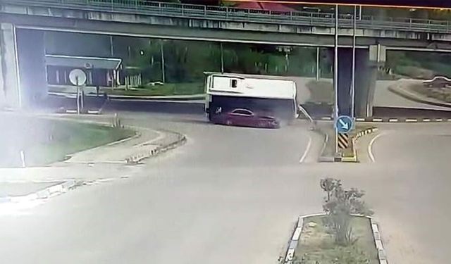 44 kişinin yaralandığı otobüs kazasının görüntüsü ortaya çıktı