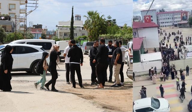Adana'da okul çevresinde silah sesleri! Öğrenciler panikte