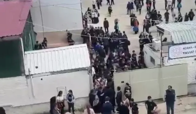 Adana'da okul çevresinde silah sesleri! Öğrenciler panikte