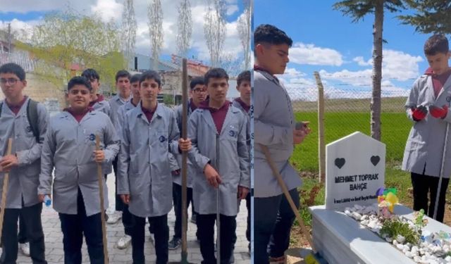 Afşin'de lise öğrencilerinden alkışlanacak hareket!