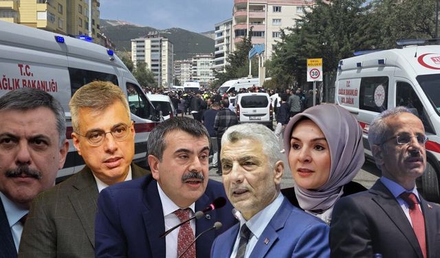 Bakanlar Kahramanmaraş'ta cenaze törenlerine katılıyor