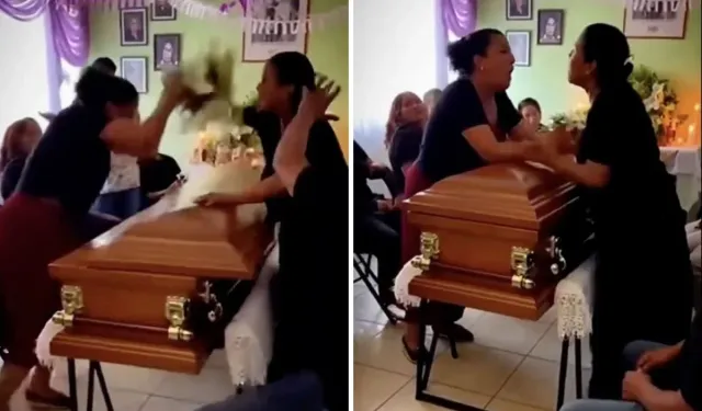 Cenazede Skandal! İki Kadın Aynı Adam İçin Kavga Etti