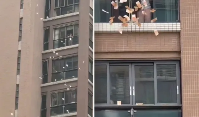 Gökten servet yağdı: Yaşlı kadın pencereden 6 milyon TL’lik para savurdu