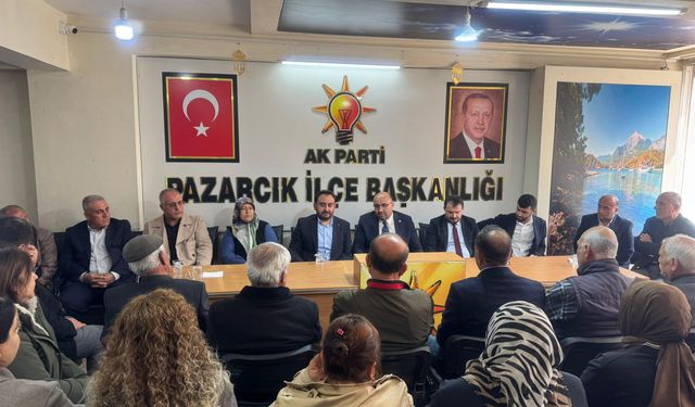 Milletvekili Şahin Pazarcık'ta çalışmalarını sürdürüyor