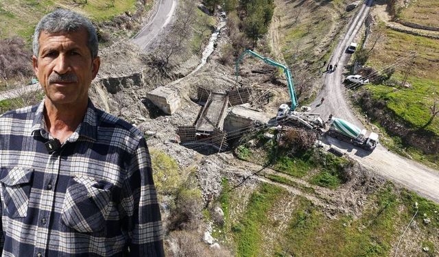 Kahramanmaraş Bertiz'de 63 yıllık köprü yenileniyor!