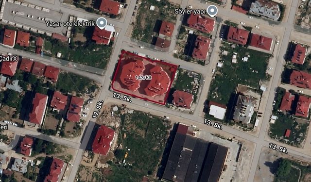 Kahramanmaraş Göksun Cumhuriyet Mahallesi’nde hisseli arsa icradan satılıyor