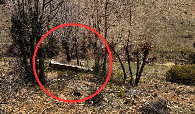 Kahramanmaraş Nurhak'ta 2 metrelik füze bulundu!