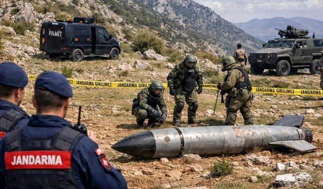 Kahramanmaraş Nurhak'ta 2 metrelik füze bulundu!