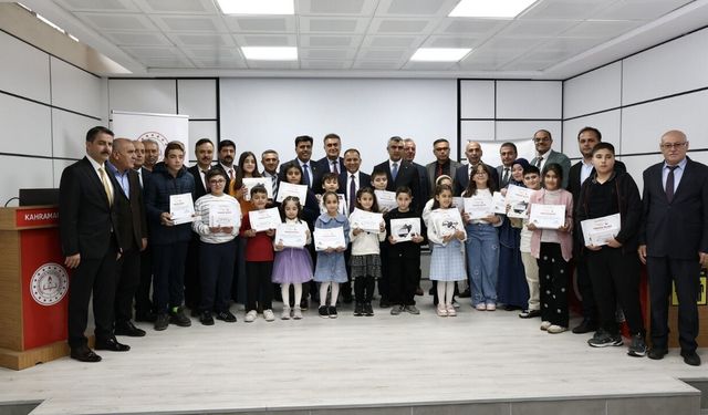 Kahramanmaraş Okuyor projesinde ödül heyecanı yaşandı!