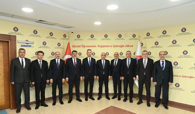 Kahramanmaraş protokolünden KSÜ yönetimine ziyaret