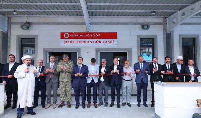 Kahramanmaraş Şehit Furkan Gök Camii dualarla açıldı!