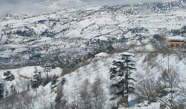 Kahramanmaraş’ın Yüksek Kesimlerinde Kar Yağışı Etkili Oldu