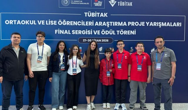 Kahramanmaraşlı gençler TÜBİTAK finallerinde Türkiye üçüncüsü oldu