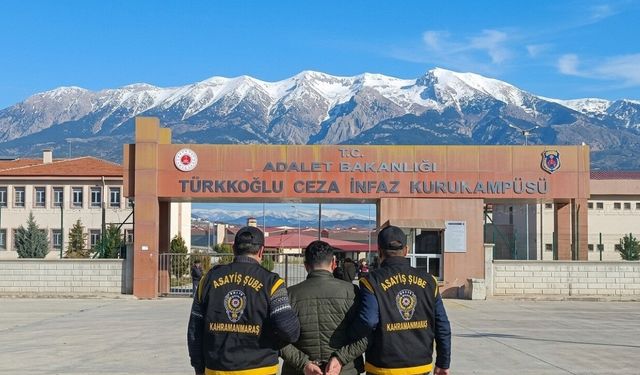 Kahramanmaraş’ta 17 yıl kesinleşmiş hapis cezası bulunan firari E.M. yakalandı