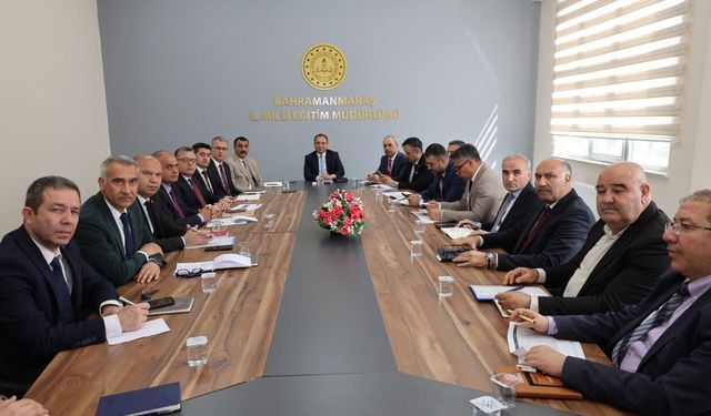 Kahramanmaraş’ta eğitim zirvesi! İl Millî Eğitim’de kritik toplantı