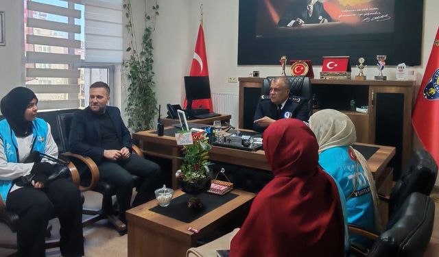 Kahramanmaraş'ta emniyet ve öğrenciler arasında anlamlı buluşma