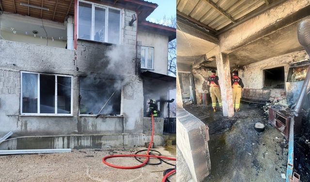 Kahramanmaraş'ta ev yangını,dumandan etkilenen aynı aileden 4 kişi hastaneye kaldırıldı!