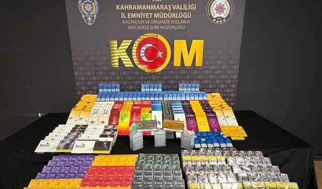 Kahramanmaraş’ta kaçakçılık operasyonu: 5 şüpheli yakayı ele verdi