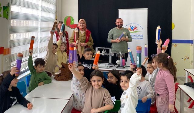 Kahramanmaraş’ta minik mucitler iş başında! 3D yazıcıyla üretim yaptılar