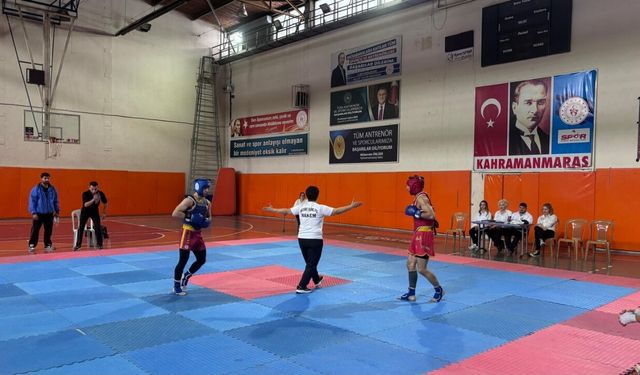 Kahramanmaraş’ta wushu sanda heyecanı! Okul sporları müsabakaları tamamlandı