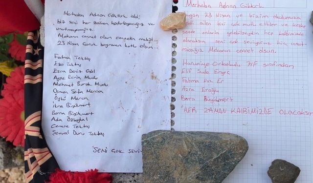 Kahramanmaraş’taki Saldırıda Hayatını Kaybeden Adnan’ın Mezarı Duygu Dolu Notlarla Doldu
