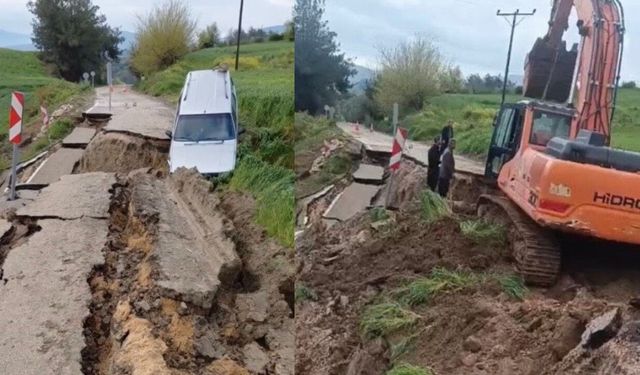 Osmaniye Kadirli’de yoğun yağış yolları çökertti!