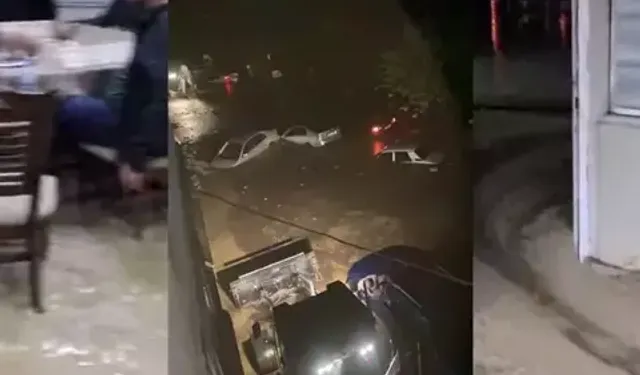 Osmaniye'de 2 kişinin öldüğü selin ilk anları kamerada