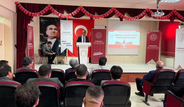 Pazarcık’ta mesleki eğitim tanıtım toplantısı yapıldı!