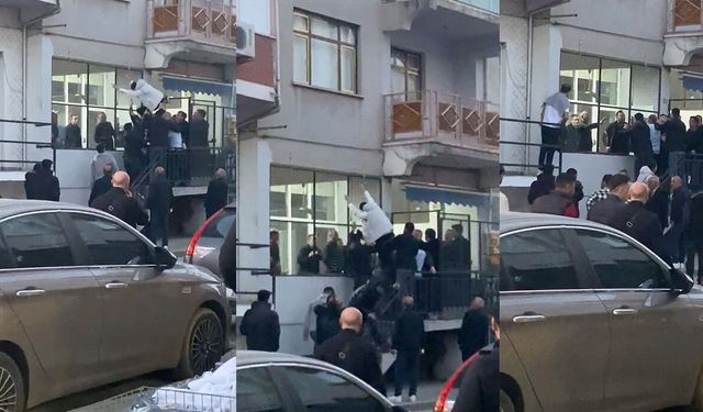 Tekmeli sopalı kavga kamerada