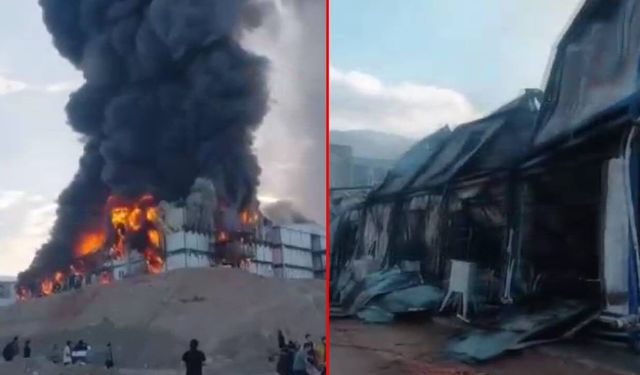 Kahramanmaraş'ta inşaat şantiyesinde yangın: 1 ölü, 6 yaralı