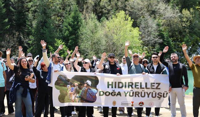 Andırın'da Hıdırellez rüzgârı! 150 kişi doğaya yürüdü