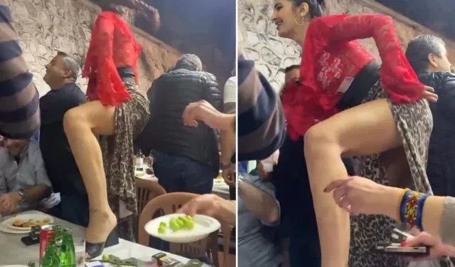 Düğünde Eğlence Zirveye Çıktı! Masaların Üzerinde Oyun Oynadılar