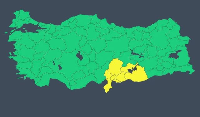 Kahramanmaraş'a sarı kodlu meteorolojik uyarı!
