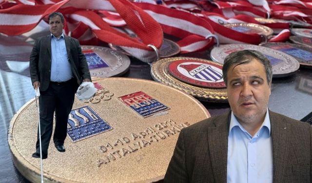 Kahramanmaraşlı görme engelli milli atlet 41 madalyayla örnek oluyor