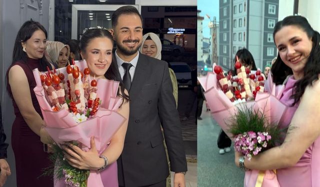 Kahramanmaraşlı Kebapçı Kız Istemeye Kebap Buketiyle Gitti