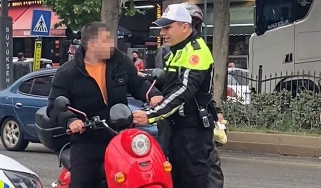 Kahramanmaraş'ta 40 bin TL ceza! Motosikleti ikiye katladı
