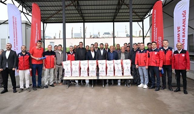 Kahramanmaraş'ta 8 ilçede 66 üreticiye tohum desteği sağlandı