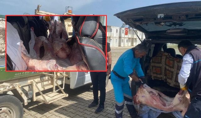 Kahramanmaraş’ta Araçta Uygunsuz Et Taşırken Yakalandı