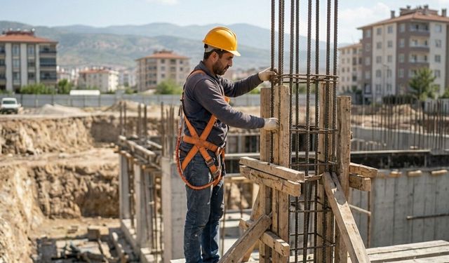 Kahramanmaraş’ta inşaat sahalarında 1 Mayıs sesleri