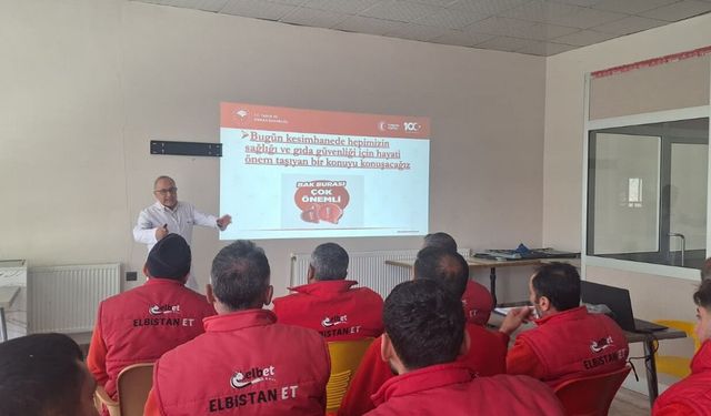 Kahramanmaraş'ta kesimhanelere personel hijyen eğitimi