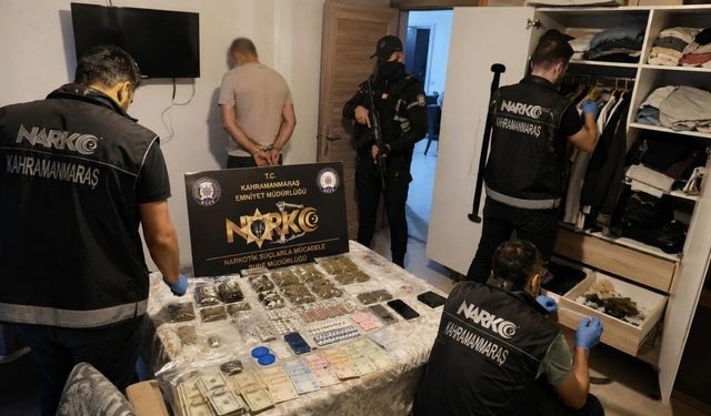 Kahramanmaraş'ta narkotik operasyonunda 3 kişi tutuklandı!