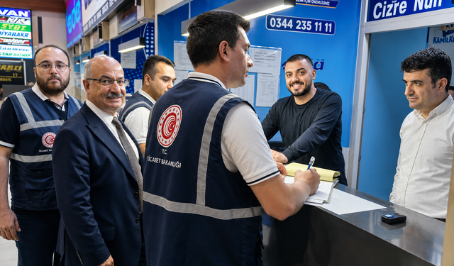 Kahramanmaraş’ta Otogarda Fiyat ve Bilet Denetimi Yapıldı