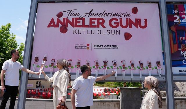Kahramanmaraş'ta reklam panoları gül açtı!
