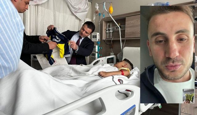 Kahramanmaraş'taki saldırıda yaralanan Osman'a Kerem Aktürkoğlu'dan moral